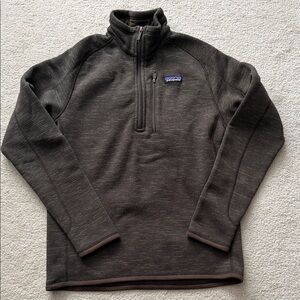 Patagonia Brown Quarter-Zip Fleece Pullover